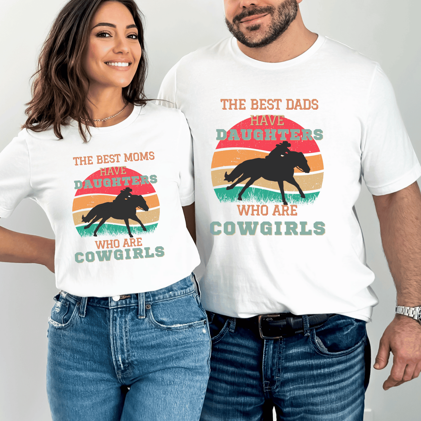 Cowgirls And Moms crew neck t-shirt