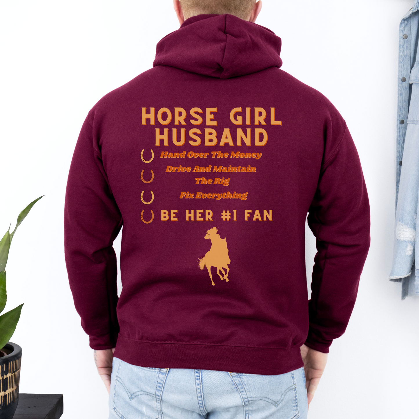Horse Girl husband hoodie