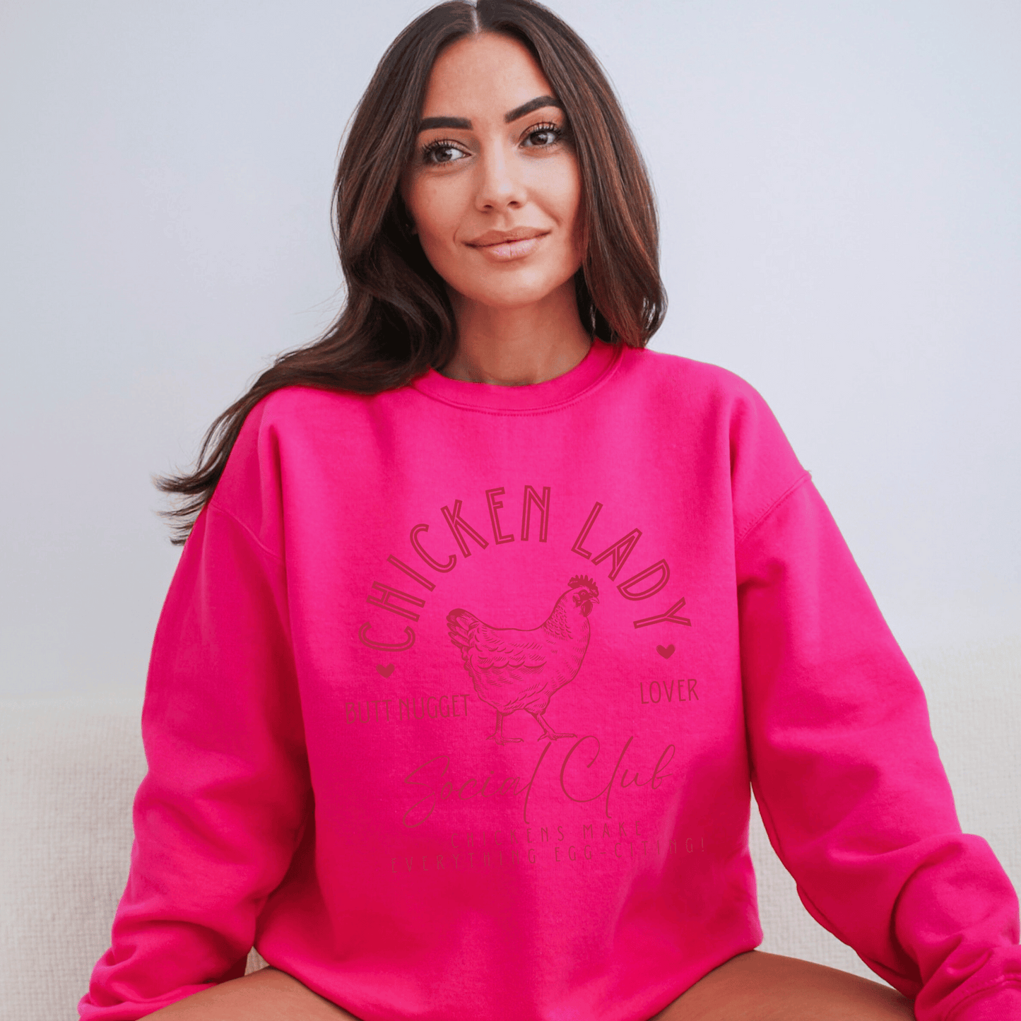Funny Chicken Lady Sweatshirt