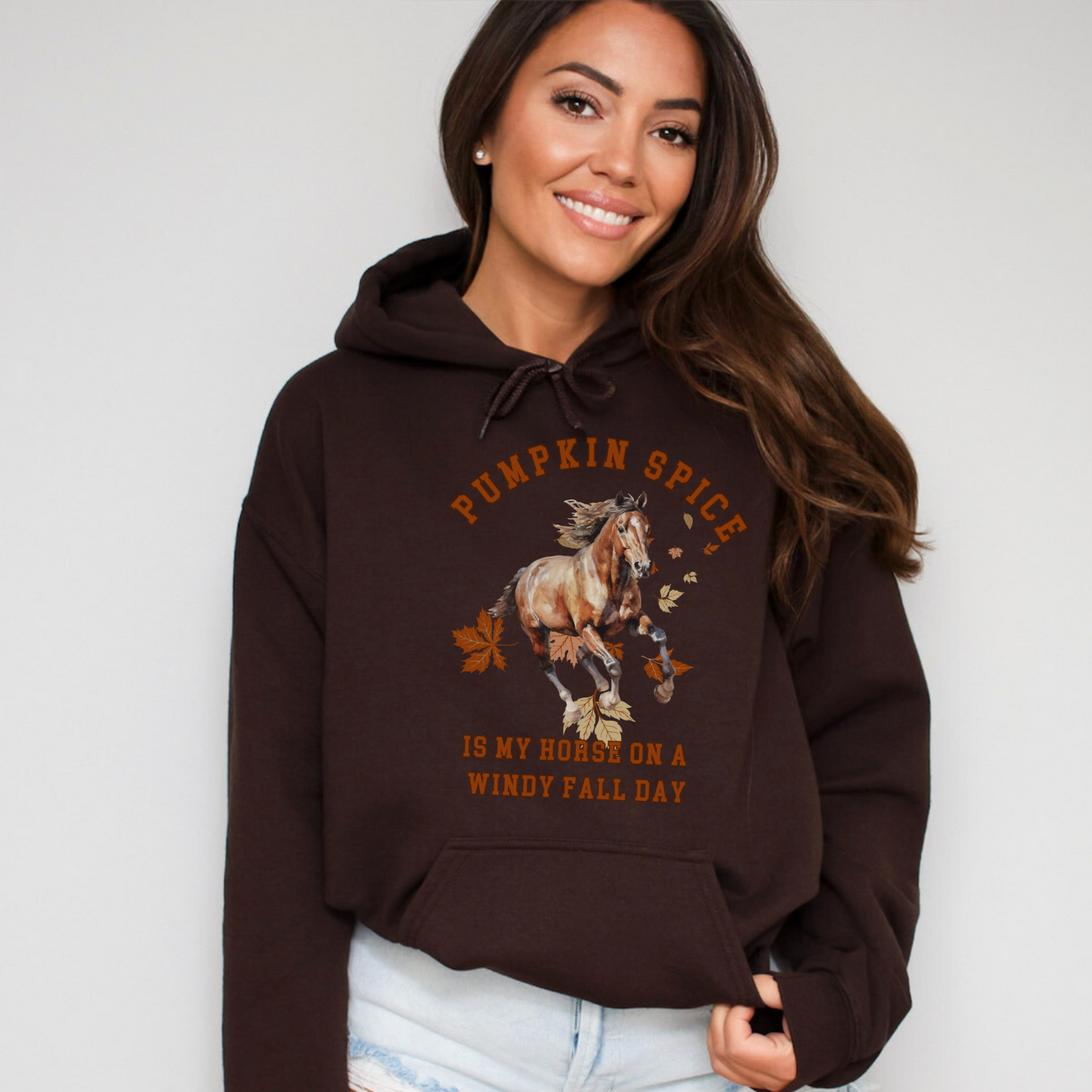 "New" Horse girl Funny Fall Hoodie