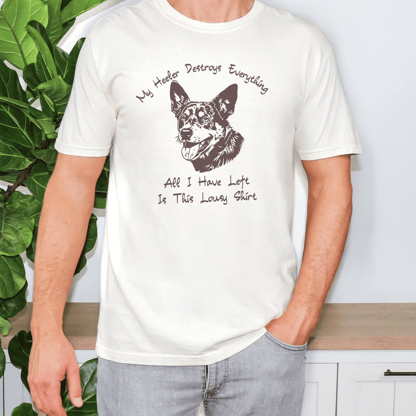 "New " My Heeler Destroys Everything Shirt,