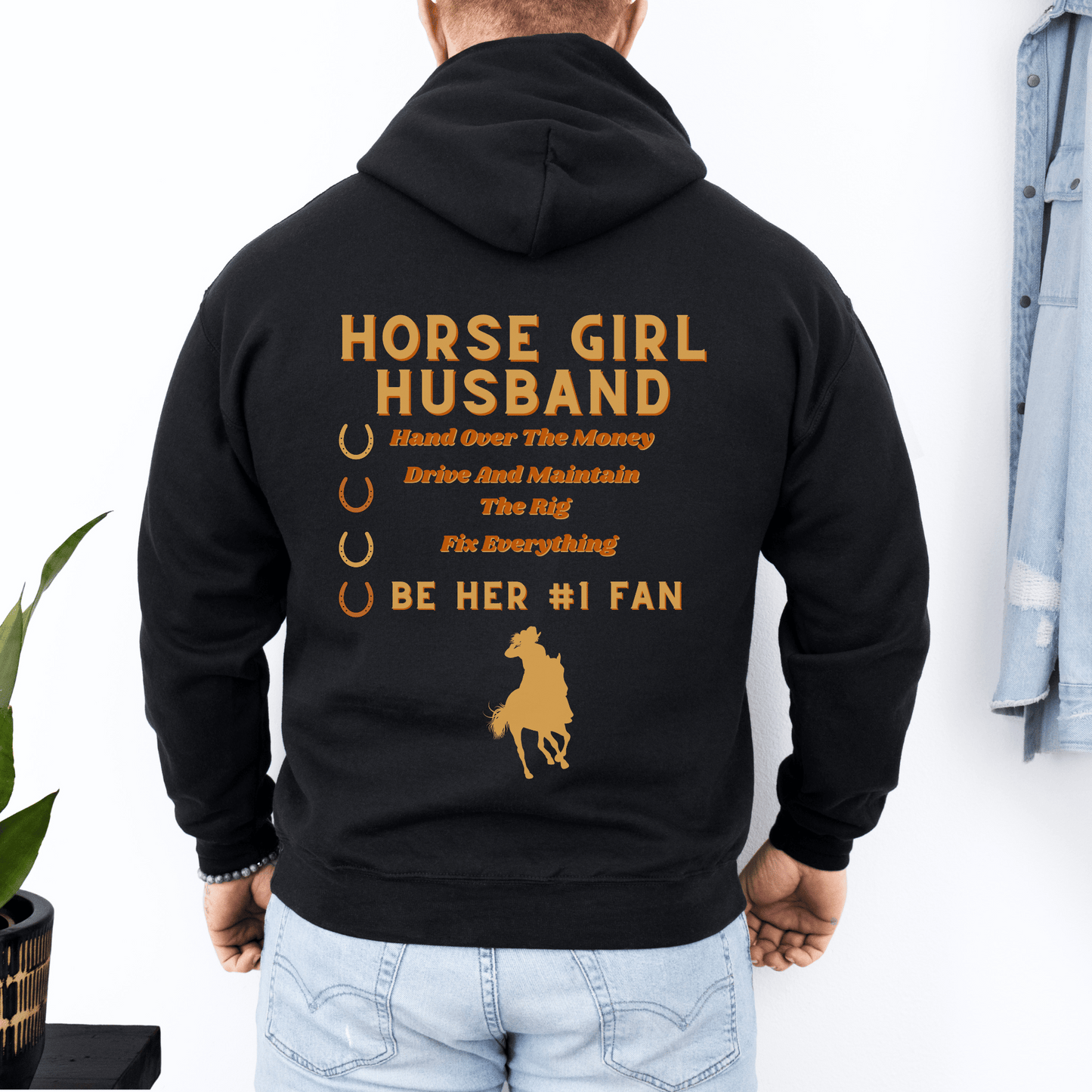 Horse Girl husband hoodie