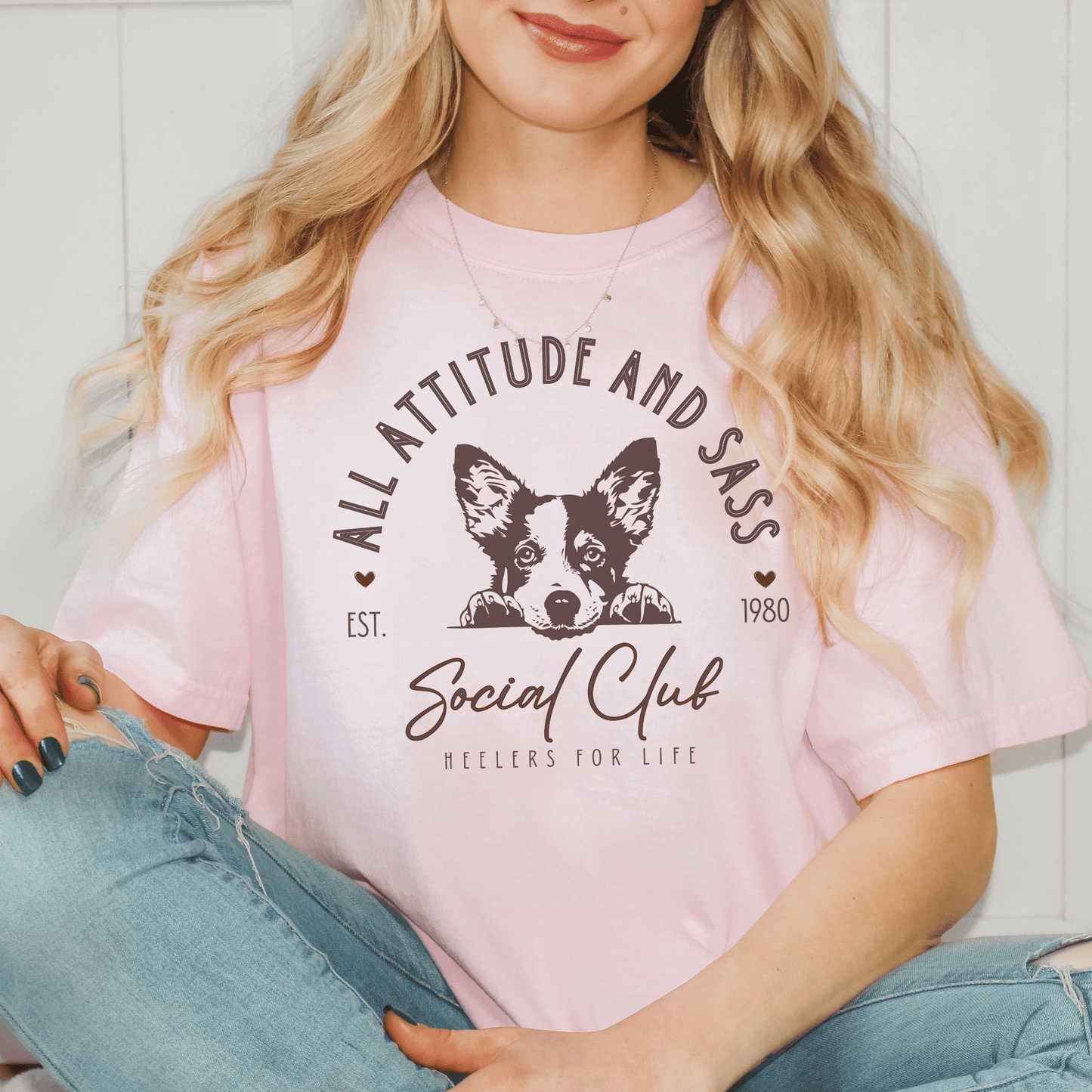 "New" Heeler Social Club Dog T-Shirt
