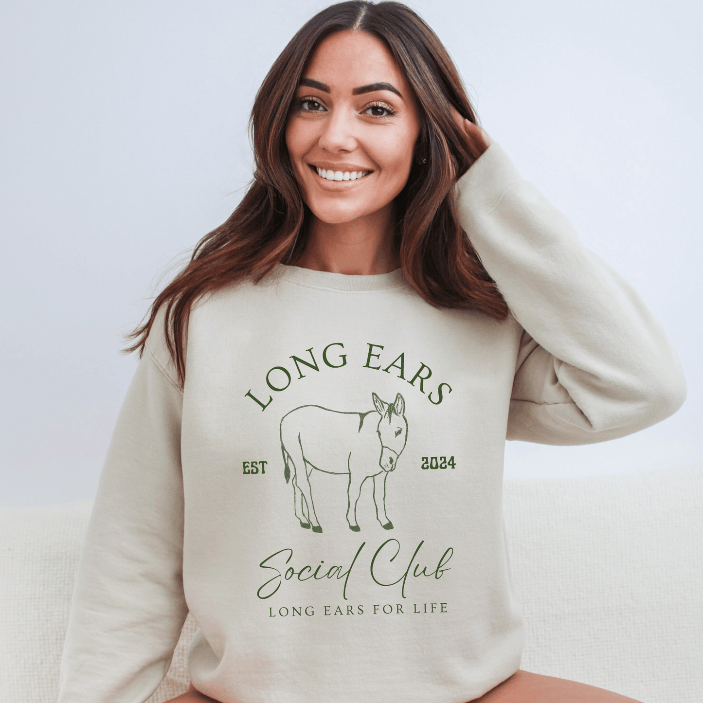 Donkey Long Ears Social Club Crew Neck Sweatshirt