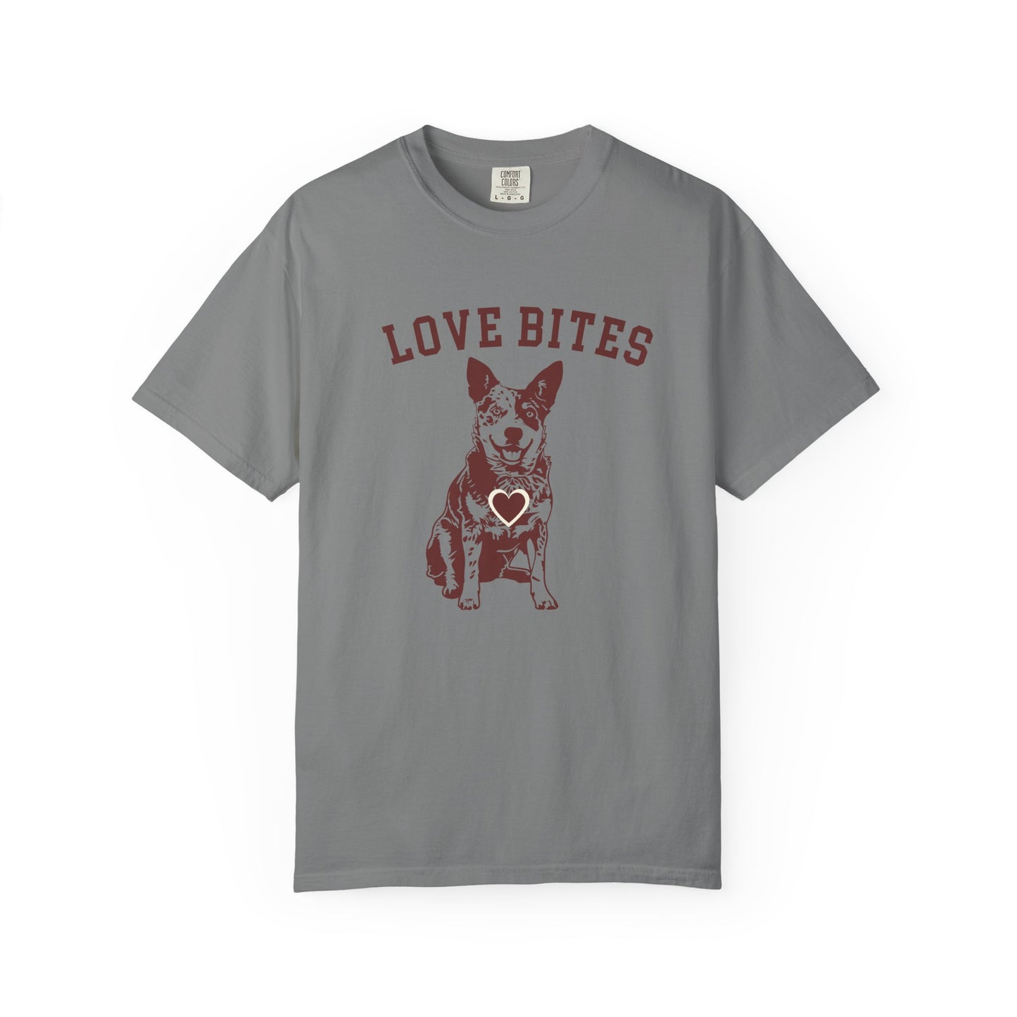 "New" Love Bites Heart ,Australian Cattle dog T-Shirt