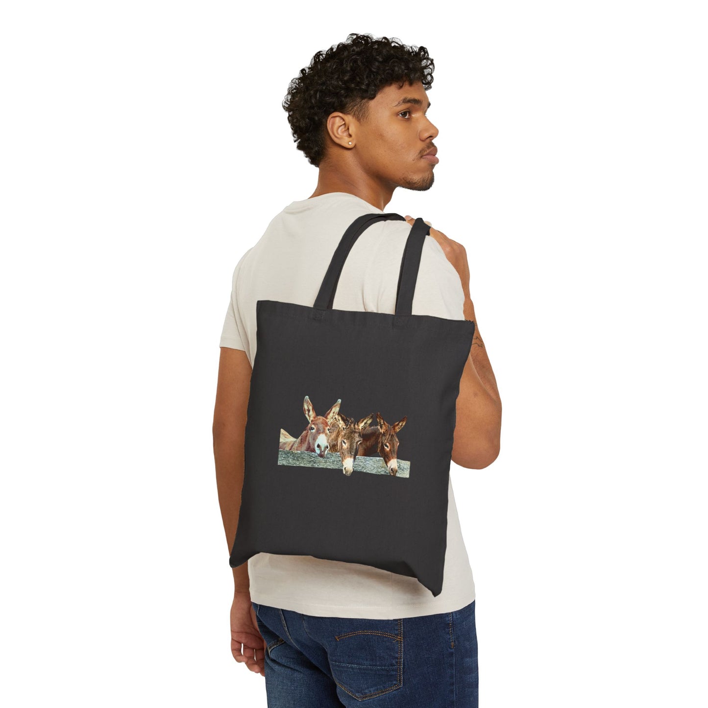 "New" Donkey Trio Canvas Tote Bag