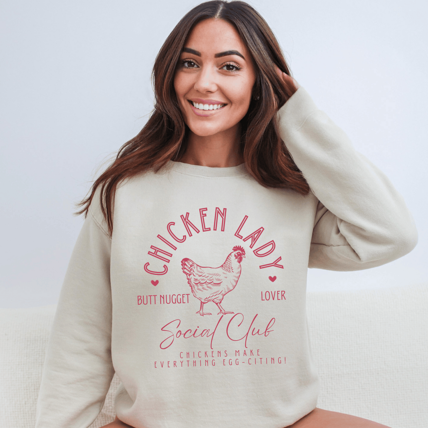 Funny Chicken Lady Sweatshirt
