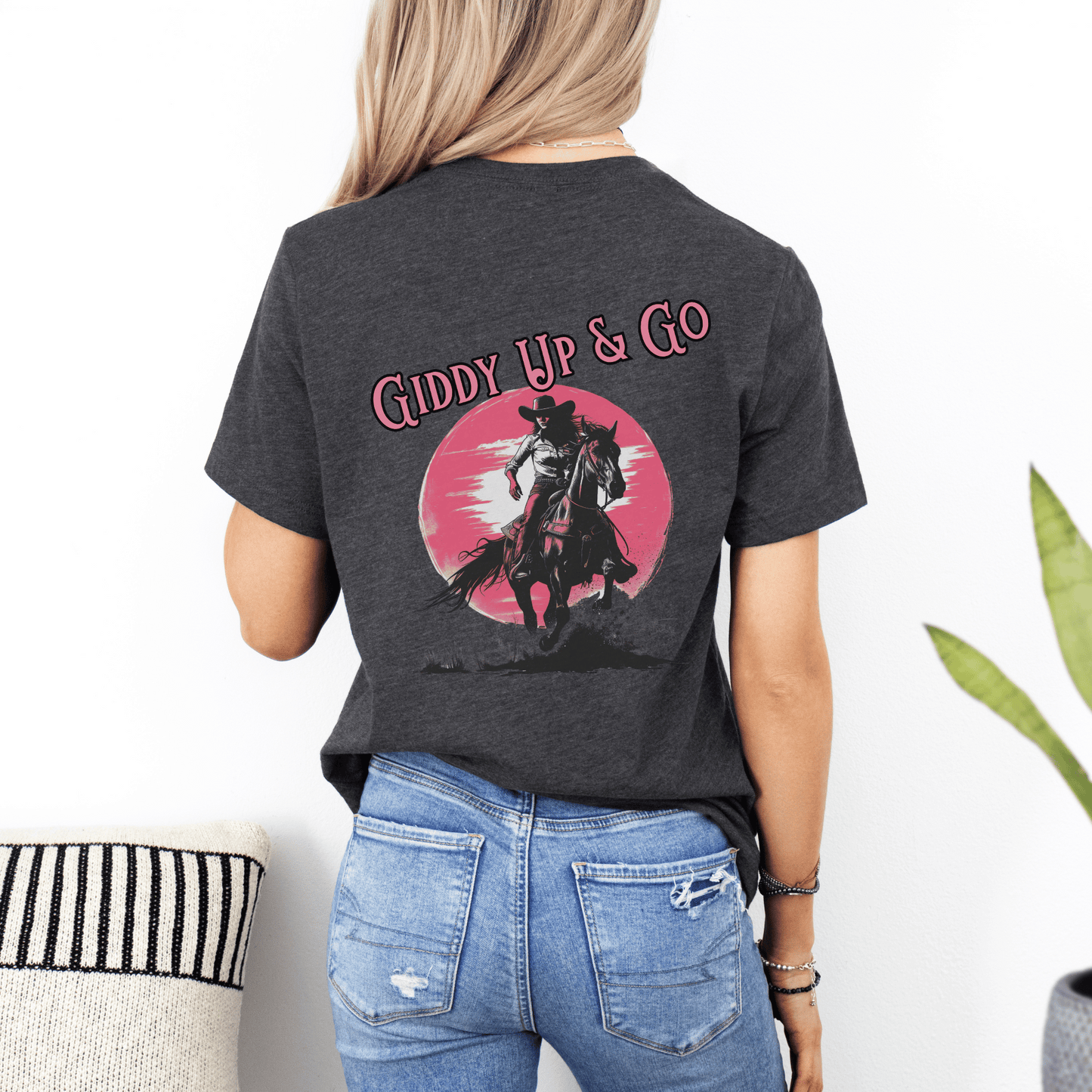 "New" Giddy Up Horse Girl Tee