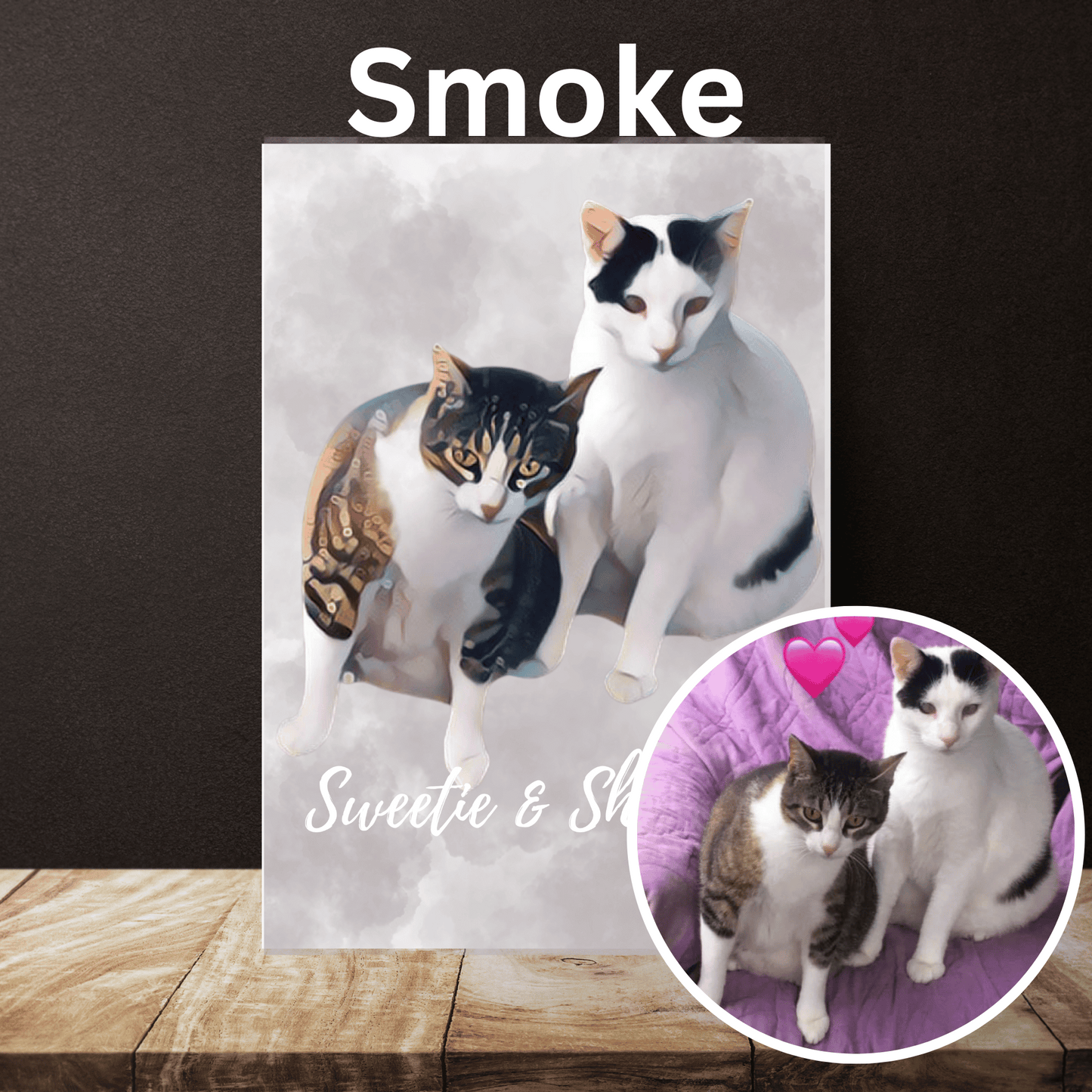 Personalized Custom Pet Portrait Canvas