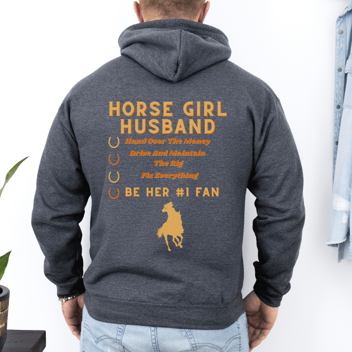 Horse Girl husband hoodie
