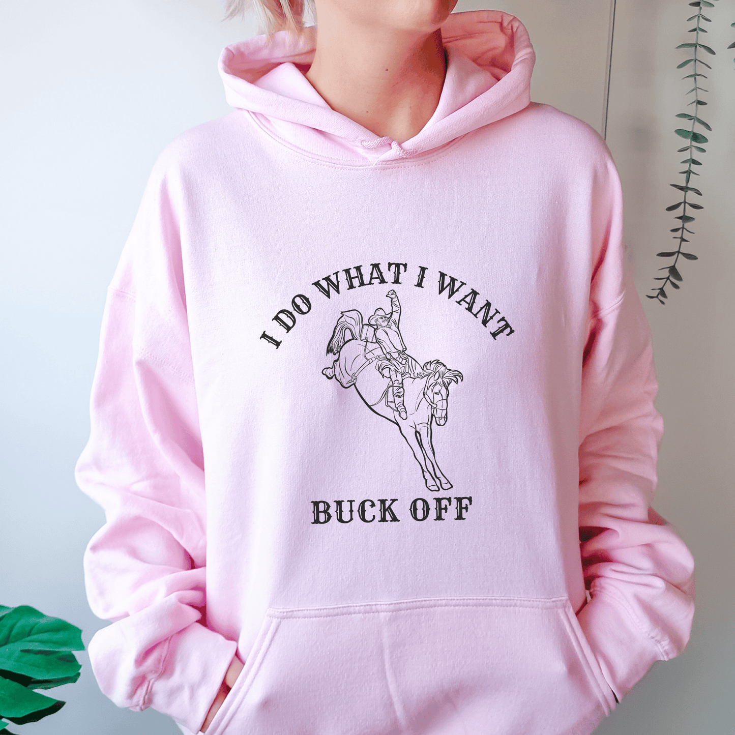 I Do What I Want Hoodie Western Horse Girl Saying