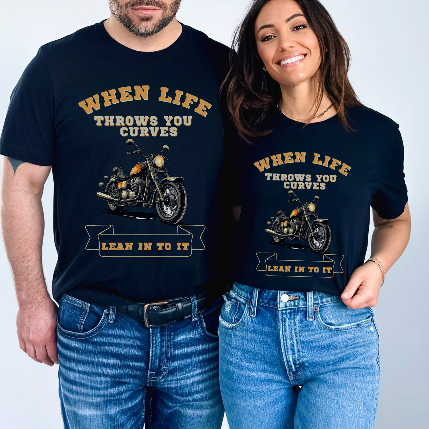 Biker-inspired Graphic Tee, perfect for both Men and Women who love to ride motorcycles! This stylish tee features a unique design that captures the essence of the biker lifestyle. With its comfortable fit and high-quality materials, this tee is perfect for everyday wear or hitting the open road.