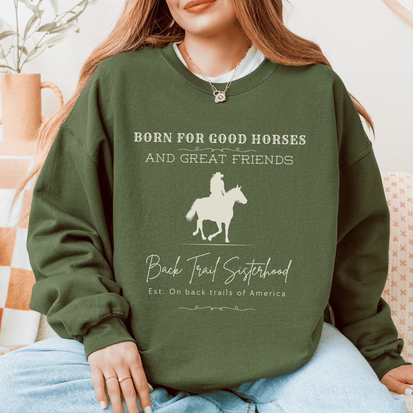 "New" Good Horses & Great Friends Crewneck