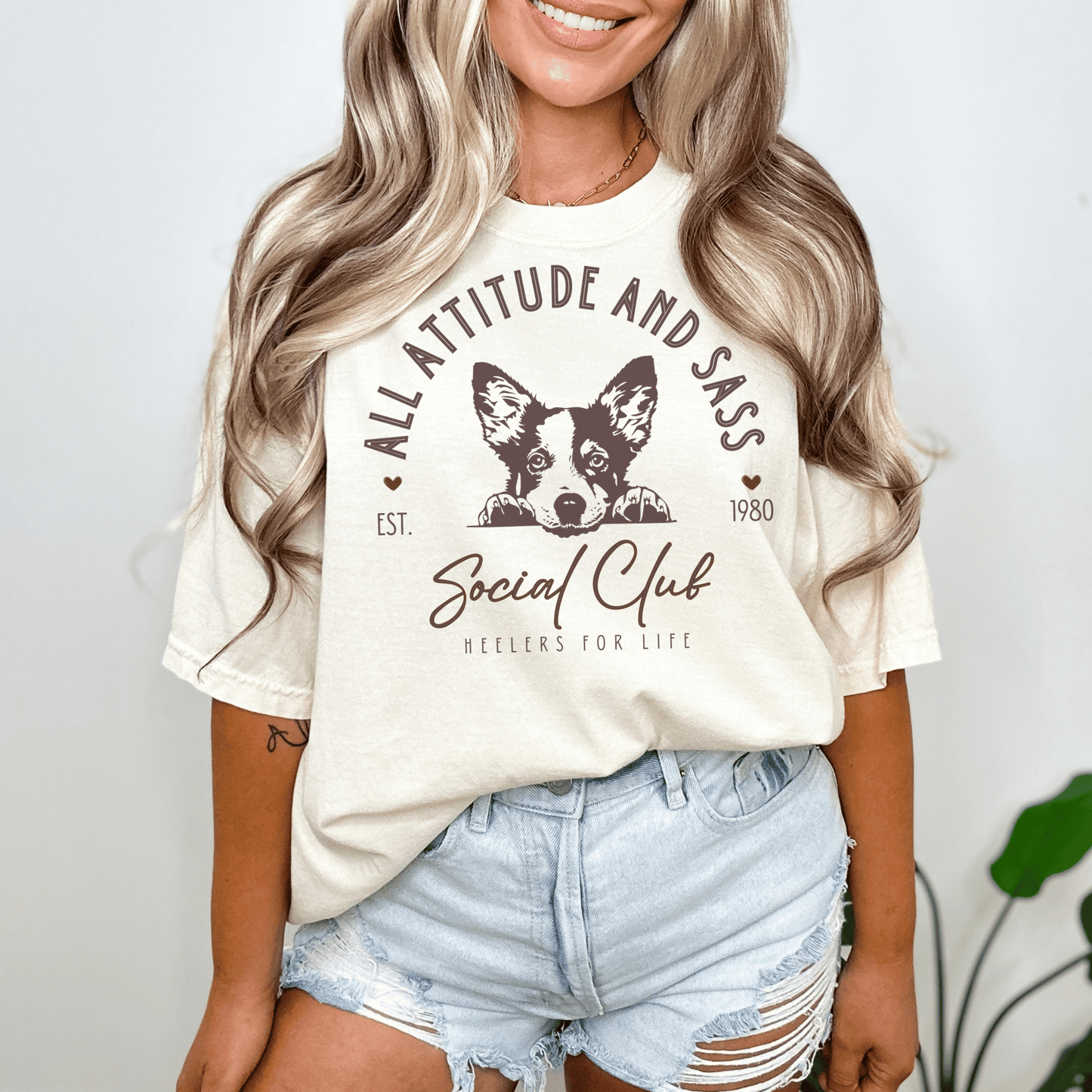 "New" Heeler Social Club Dog T-Shirt