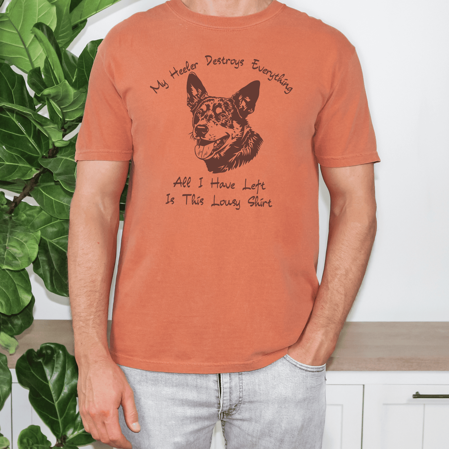 "New " My Heeler Destroys Everything Shirt,
