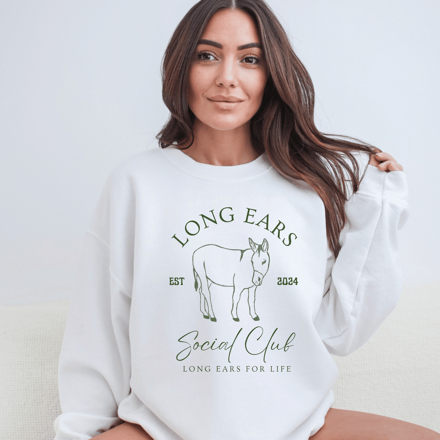 Donkey Long Ears Social Club Crew Neck Sweatshirt