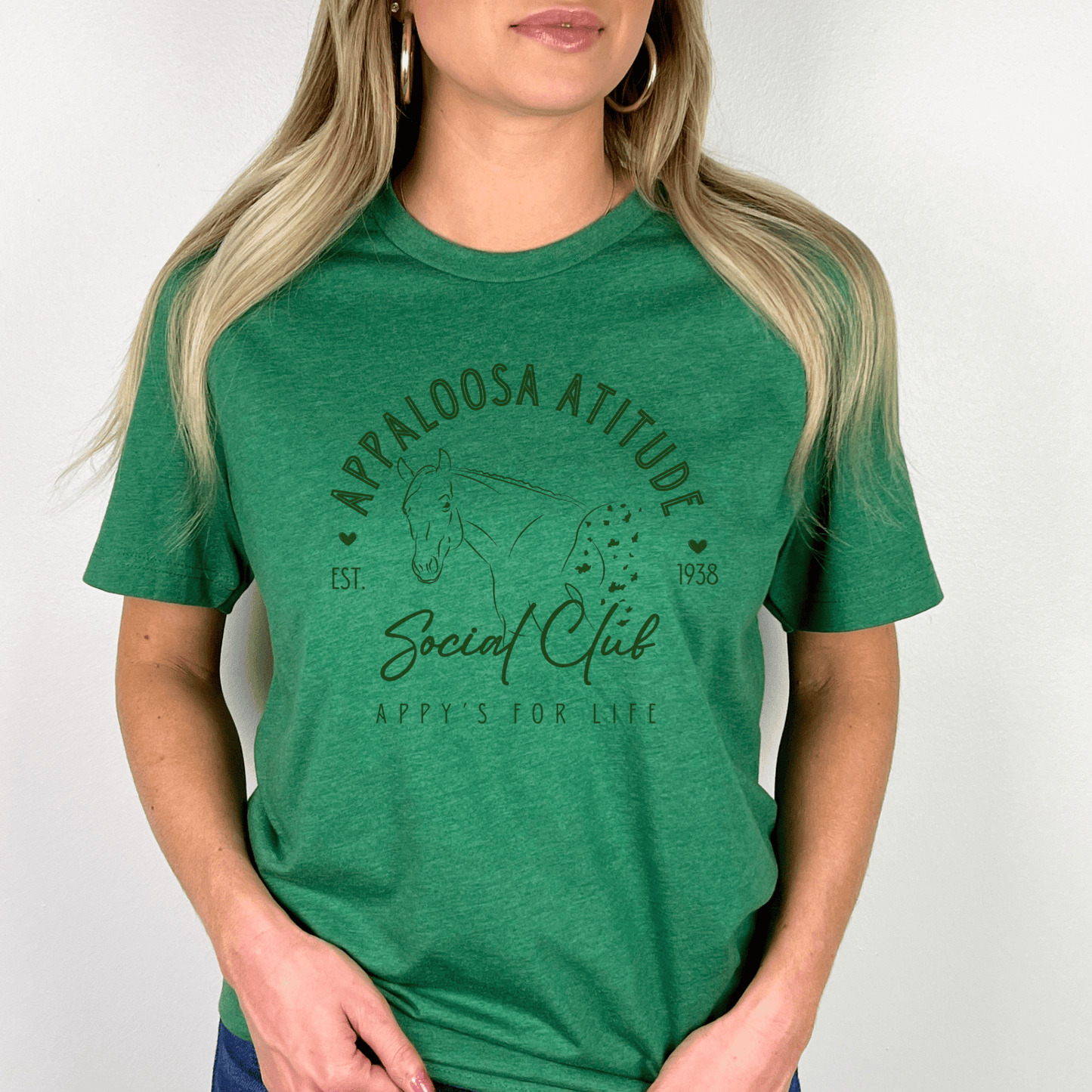 Appaloosa Horse Attitude Short Sleeve Tee - Social Club Design