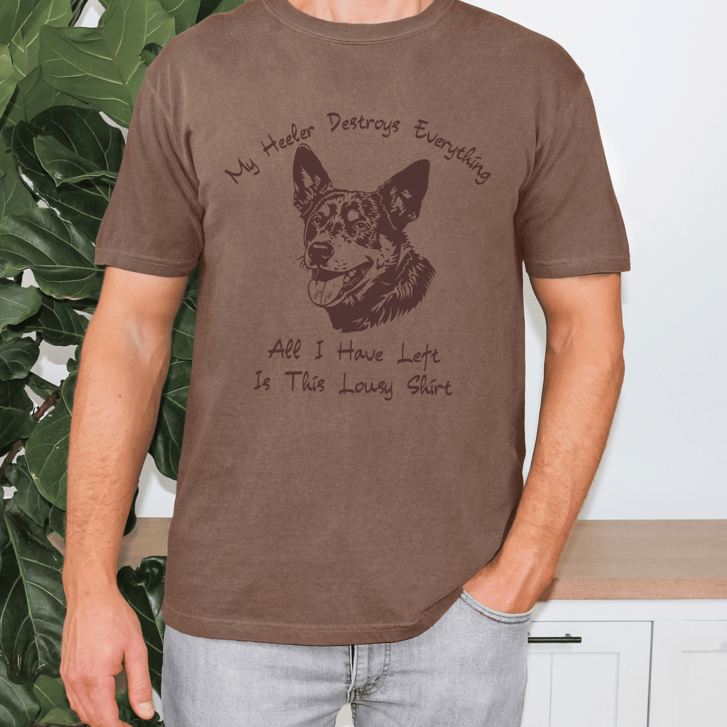 "New " My Heeler Destroys Everything Shirt,