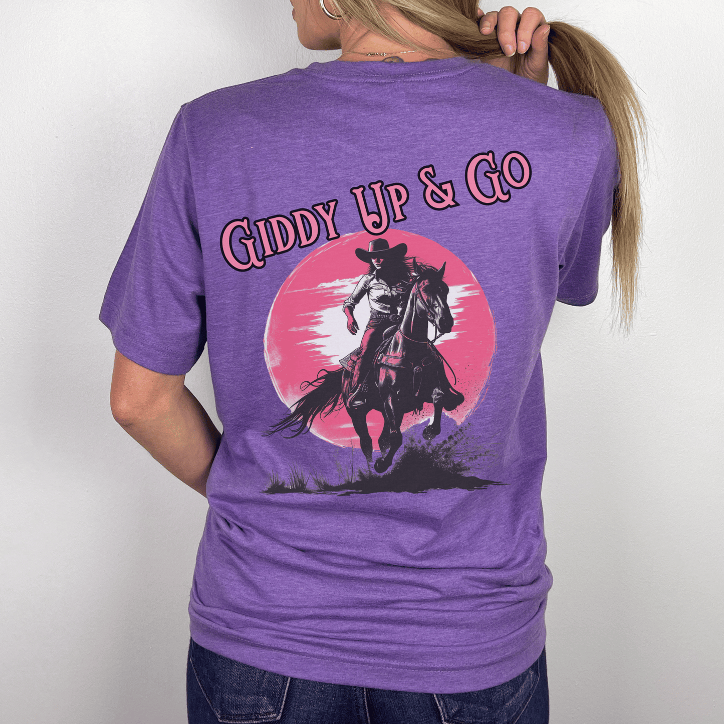 "New" Giddy Up Horse Girl Tee