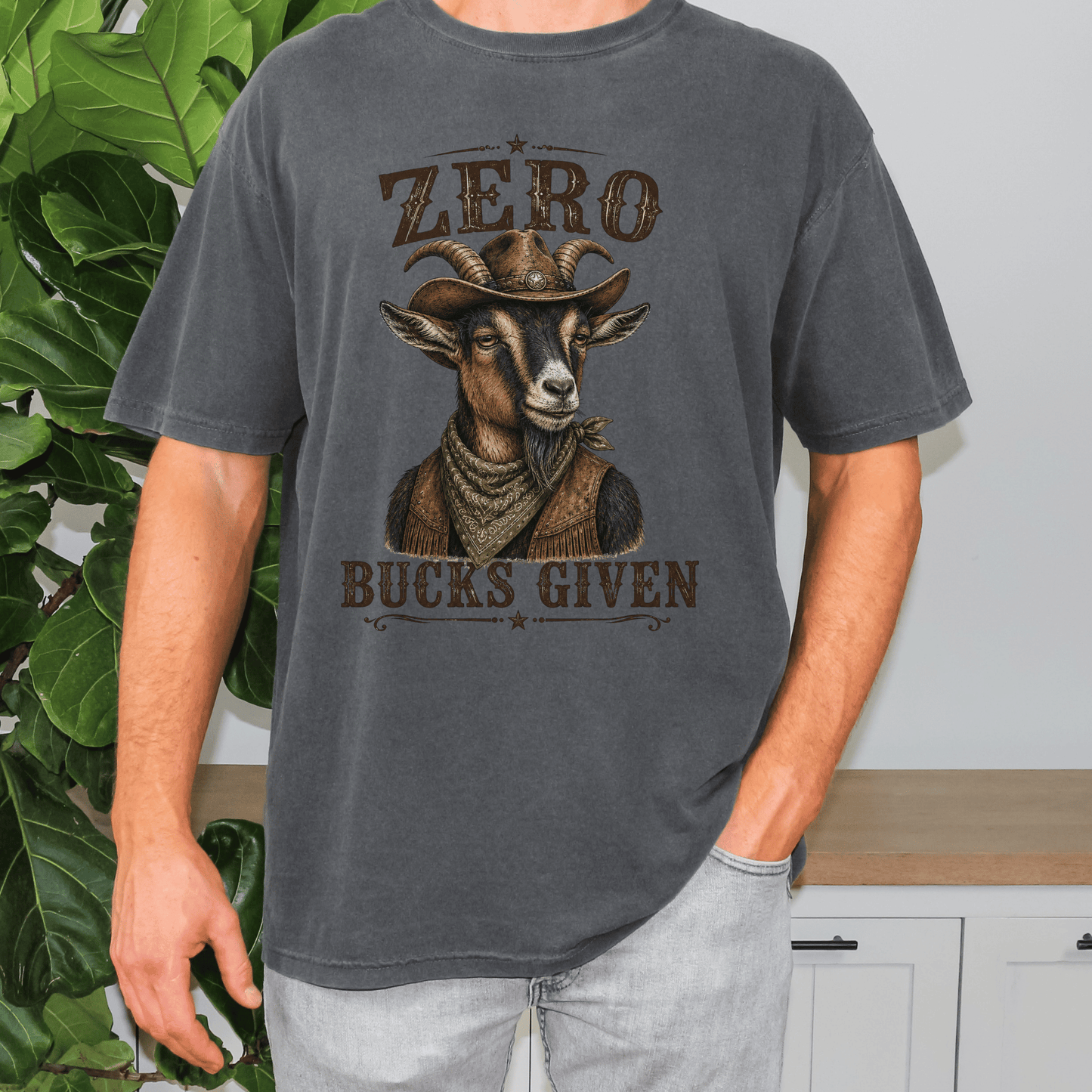 "New" Zero Bucks Given Funny Goat Shirt,