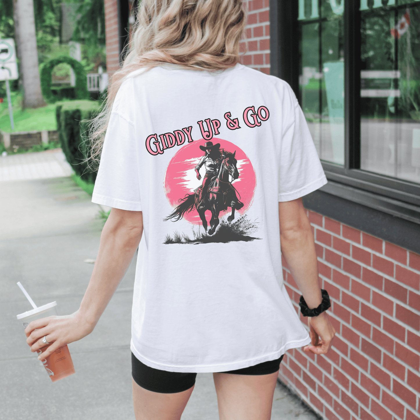 "New" Giddy Up Horse Girl Tee