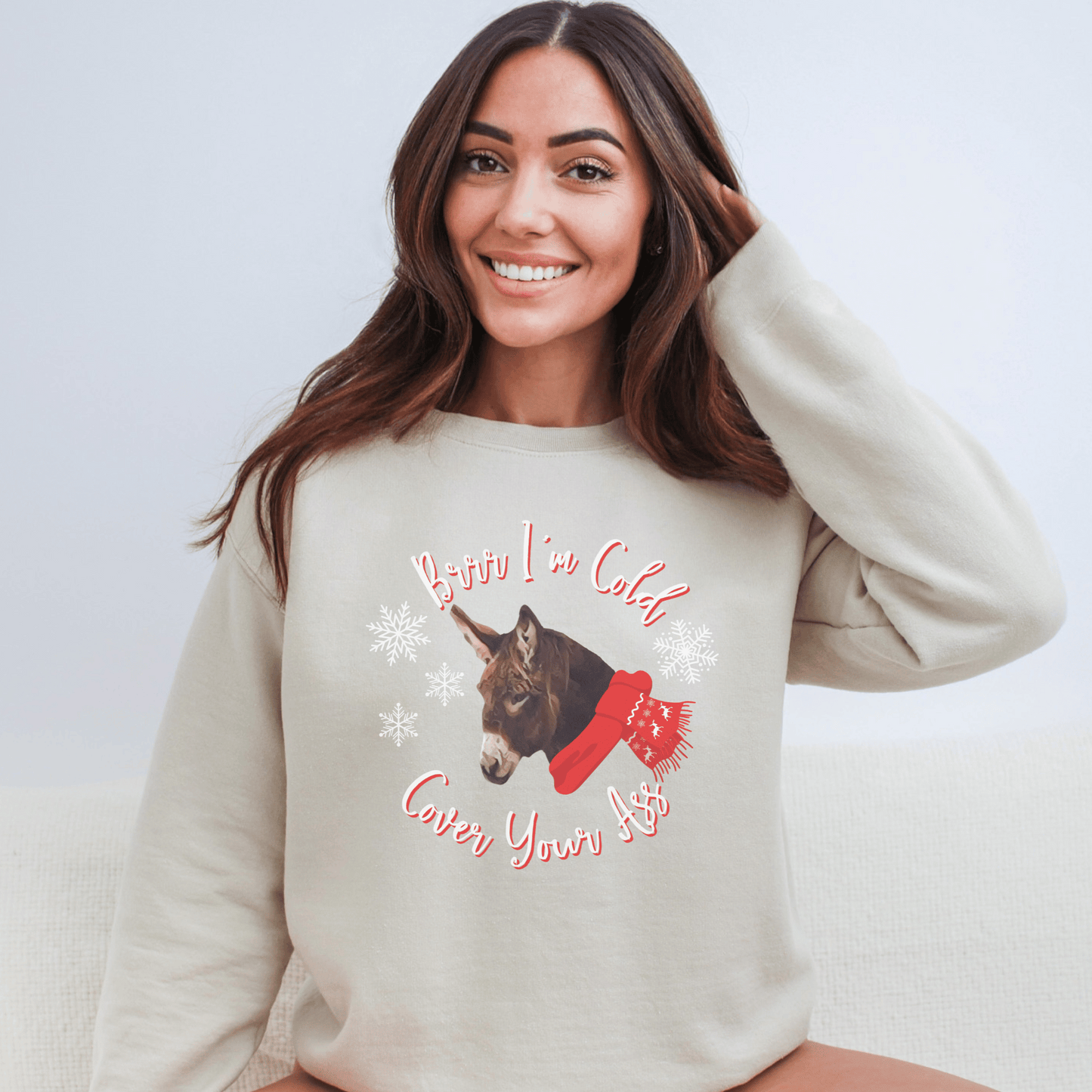 I'm Cold Donkey Crew Neck Sweatshirt