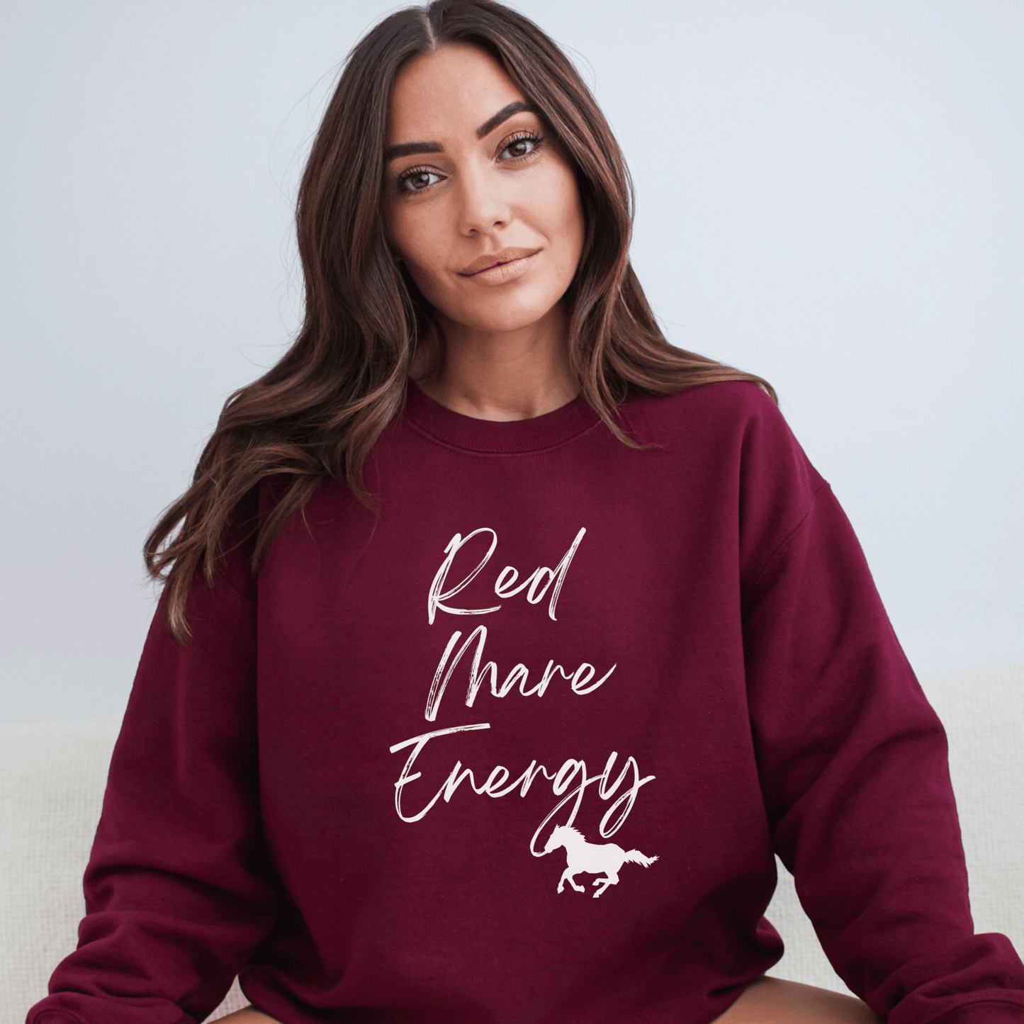 Red Mare Horse Energy sweatshirt