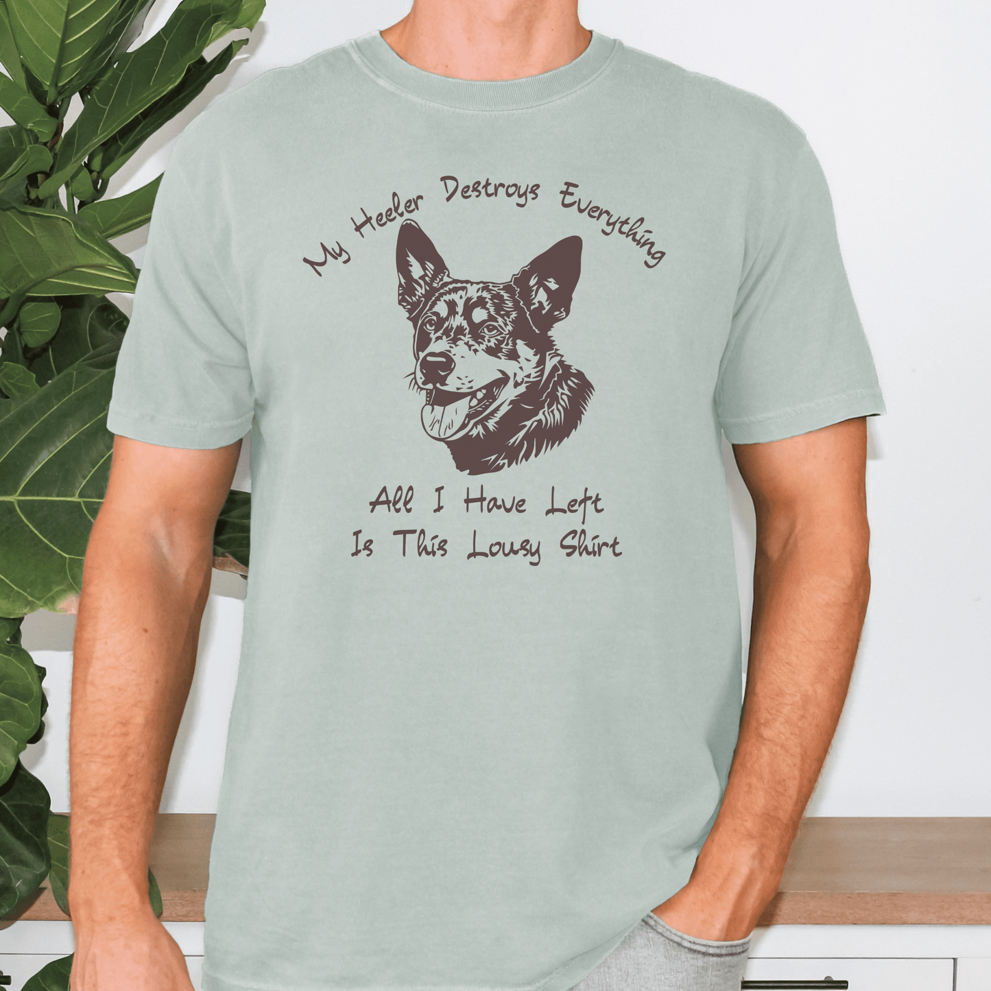 "New " My Heeler Destroys Everything Shirt,