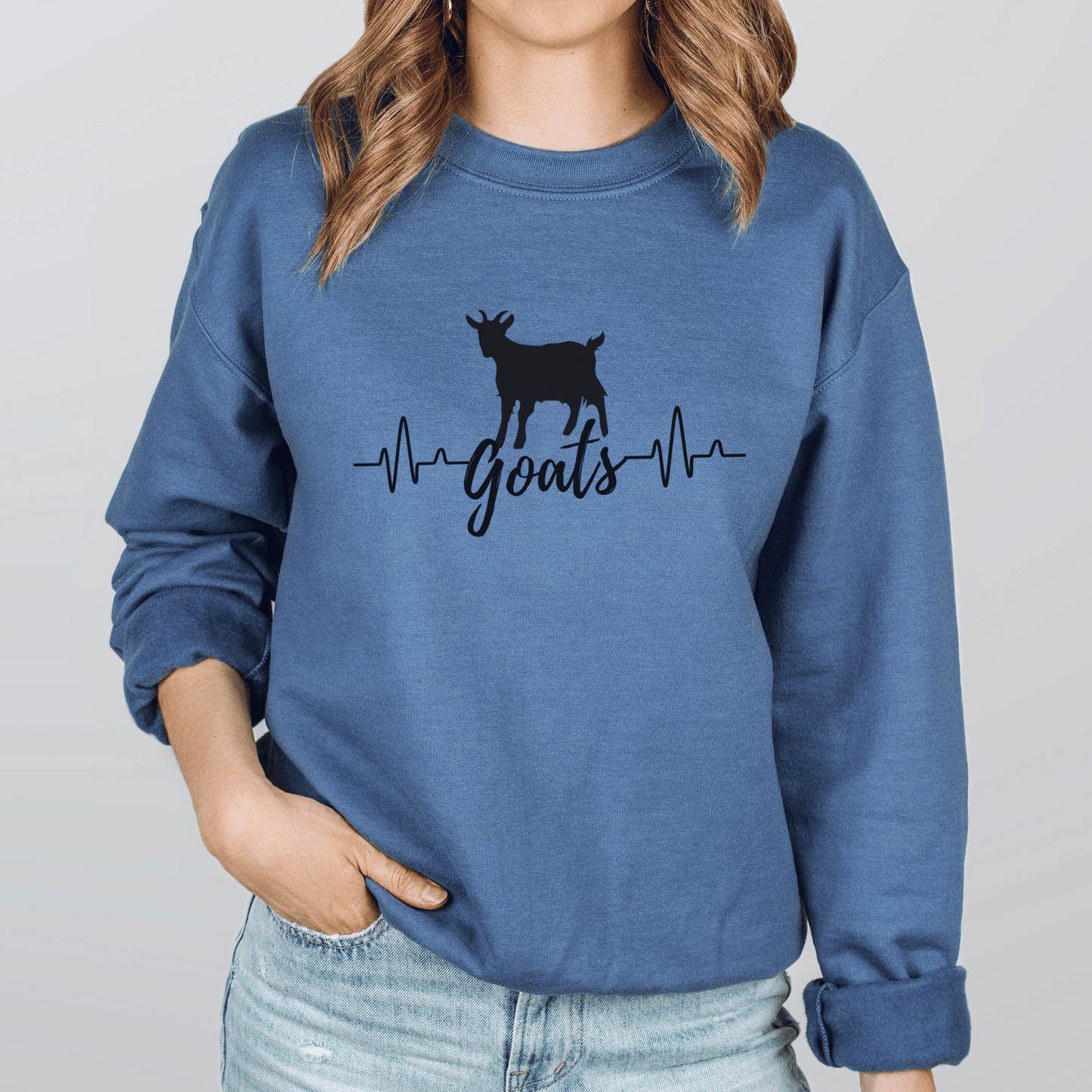 Goats heartbeat sweatshirt