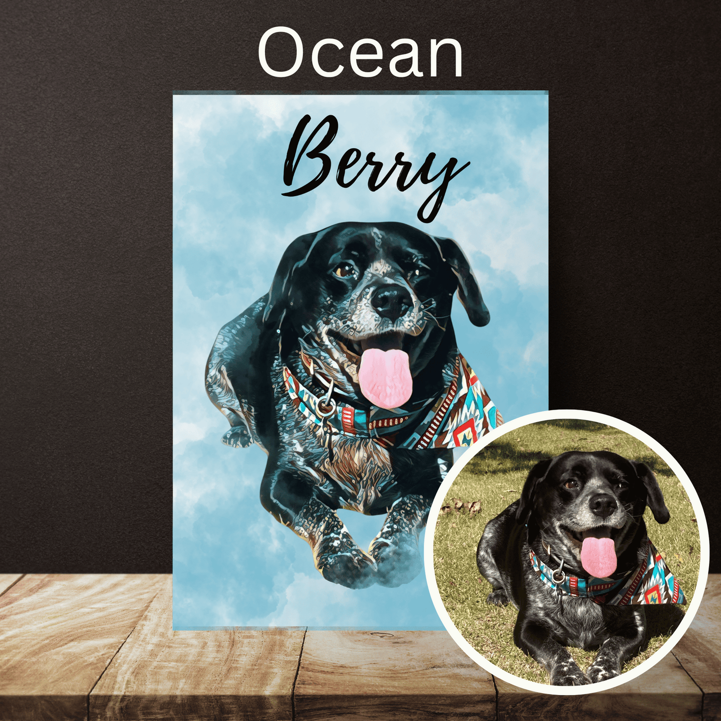 Personalized Custom Digital Pet Portrait