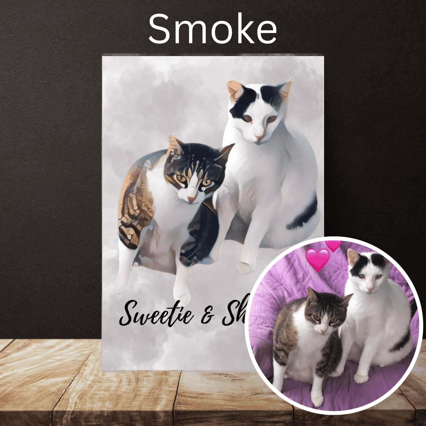 Personalized Custom Digital Pet Portrait