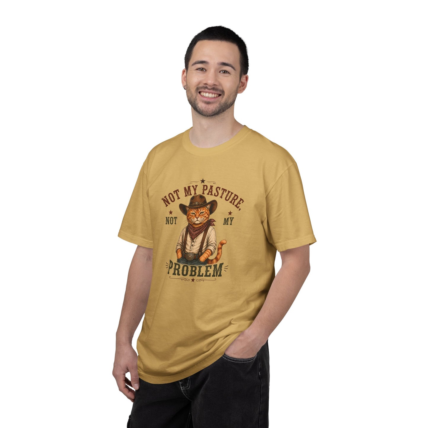Funny Cowboy Cat Shir Western Tshirt