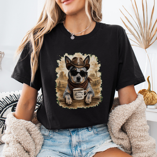 "New "No Ankle Is Safe Western Heeler Tee