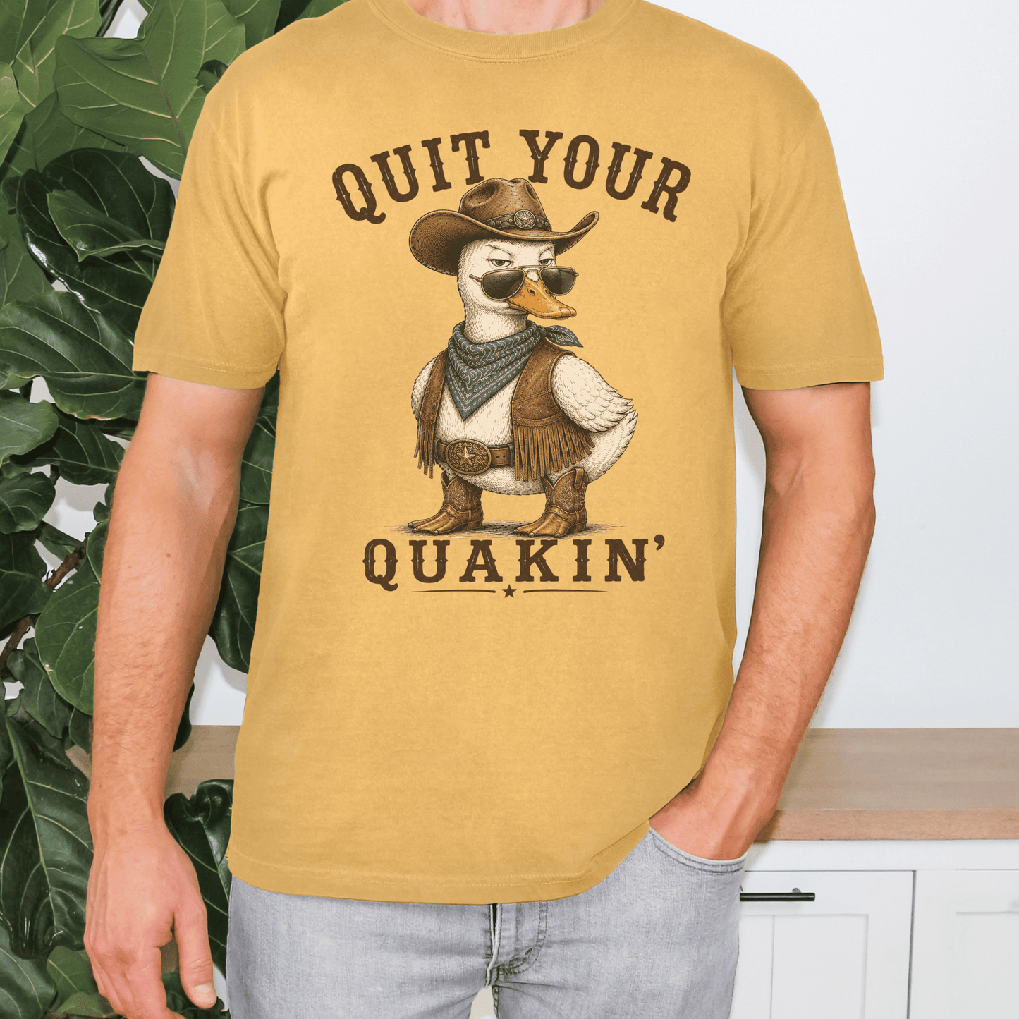 "New" Quit Your Quackin Shirt Funny Duck Shirt