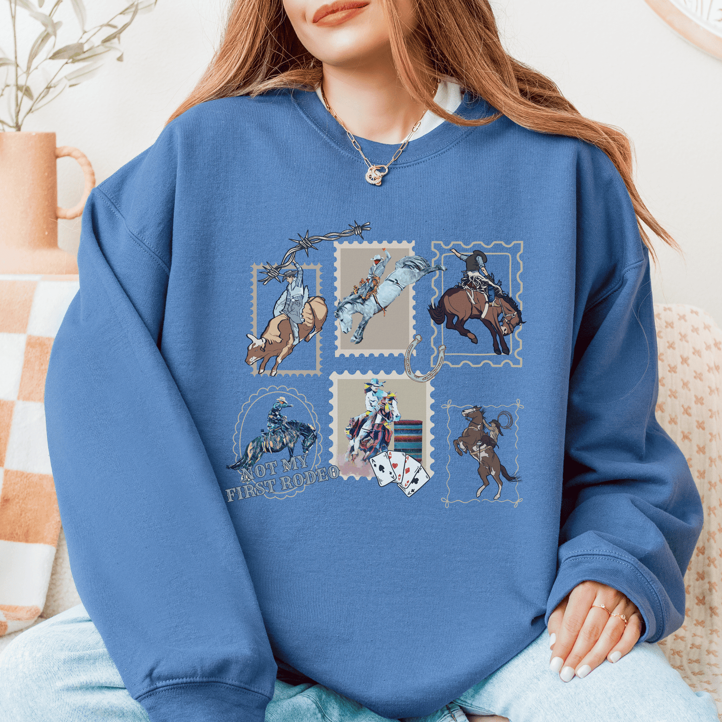 "New" Not My First Rodeo Crewneck