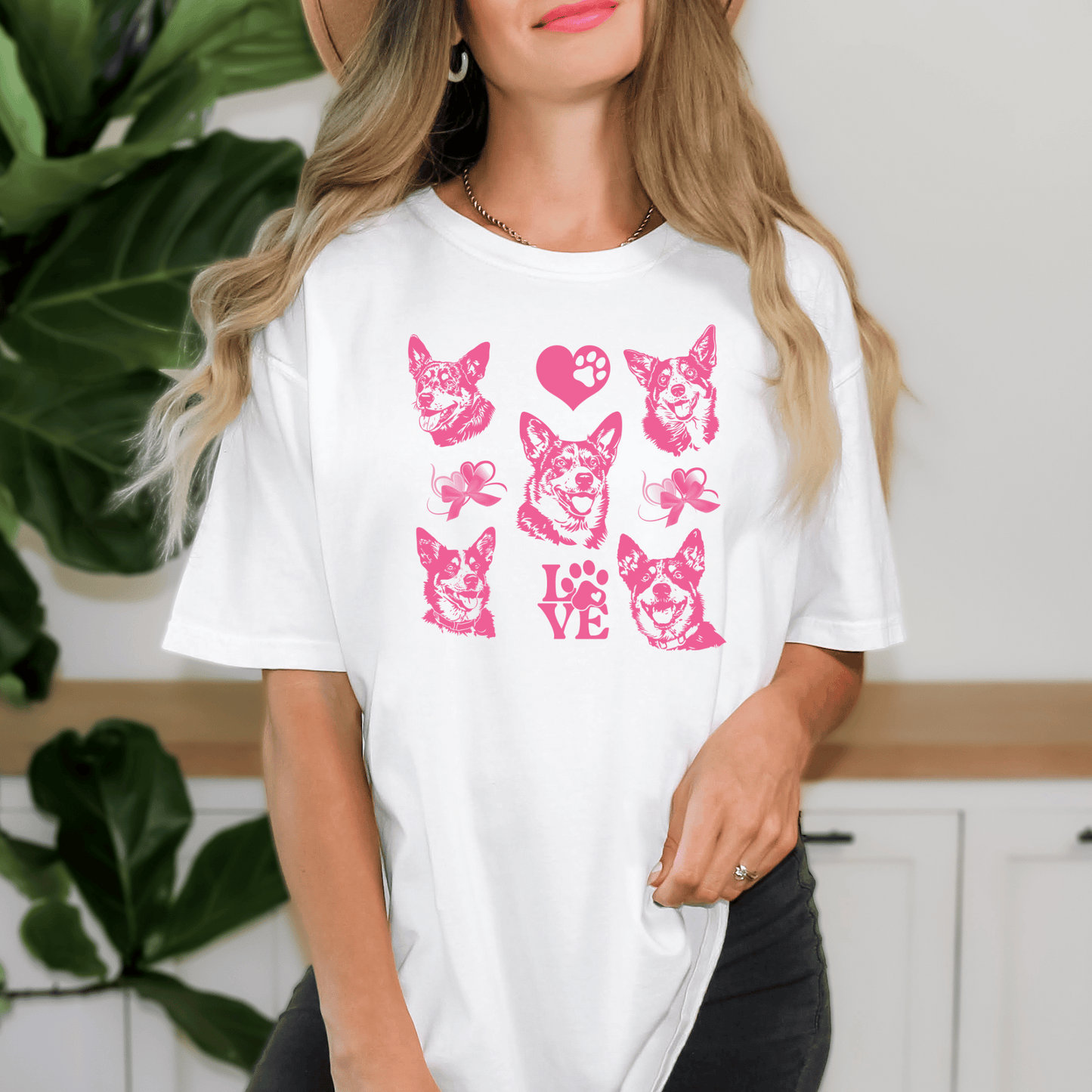 "New" Love for Heeler Dog  Garment-Dyed T-Shirt