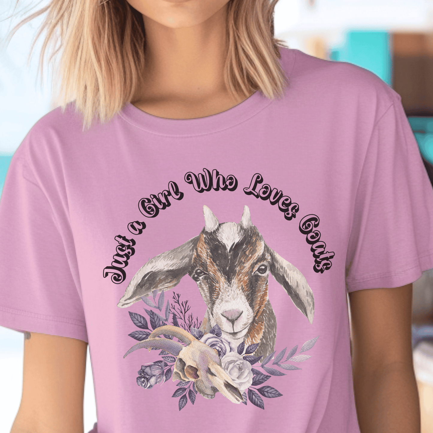 Just a Girl Who Loves Goats Tee
