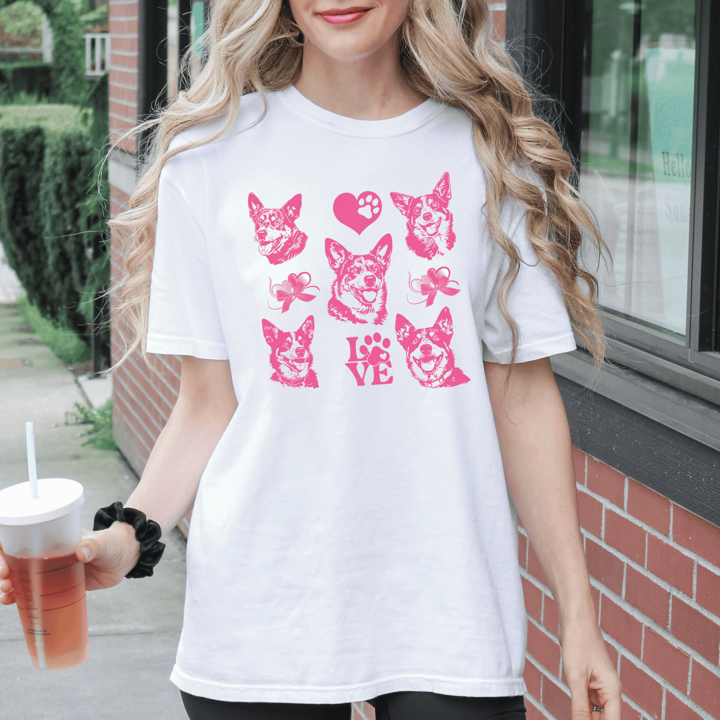 "New" Love for Heeler Dog  Garment-Dyed T-Shirt