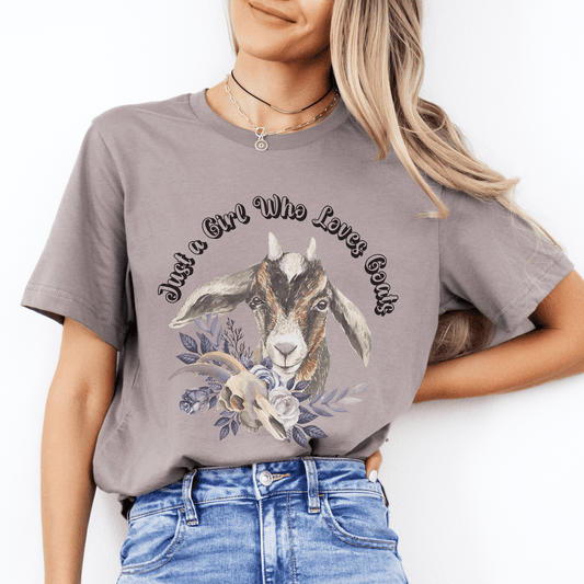 Just a Girl Who Loves Goats Tee
