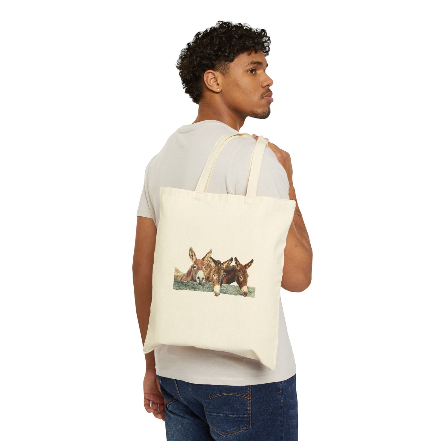 "New" Donkey Trio Canvas Tote Bag