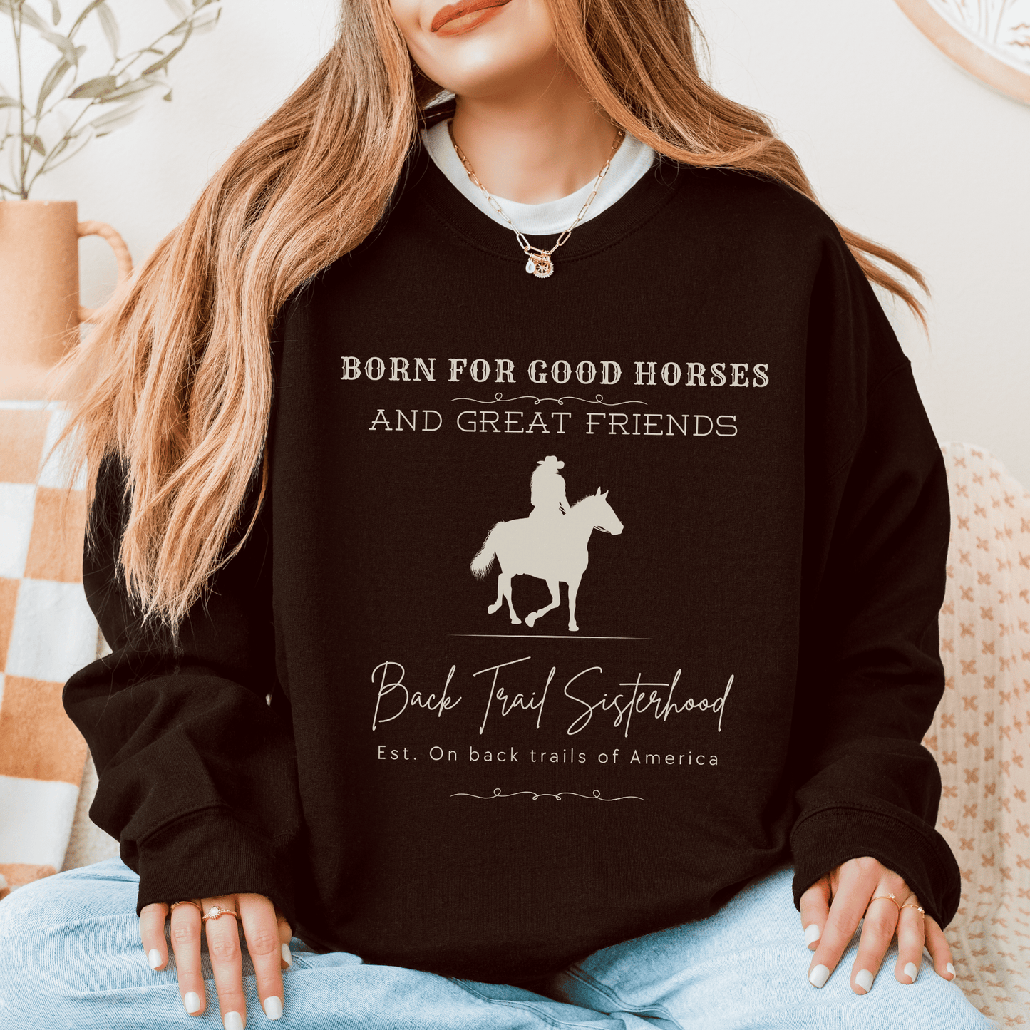 "New" Good Horses & Great Friends Crewneck