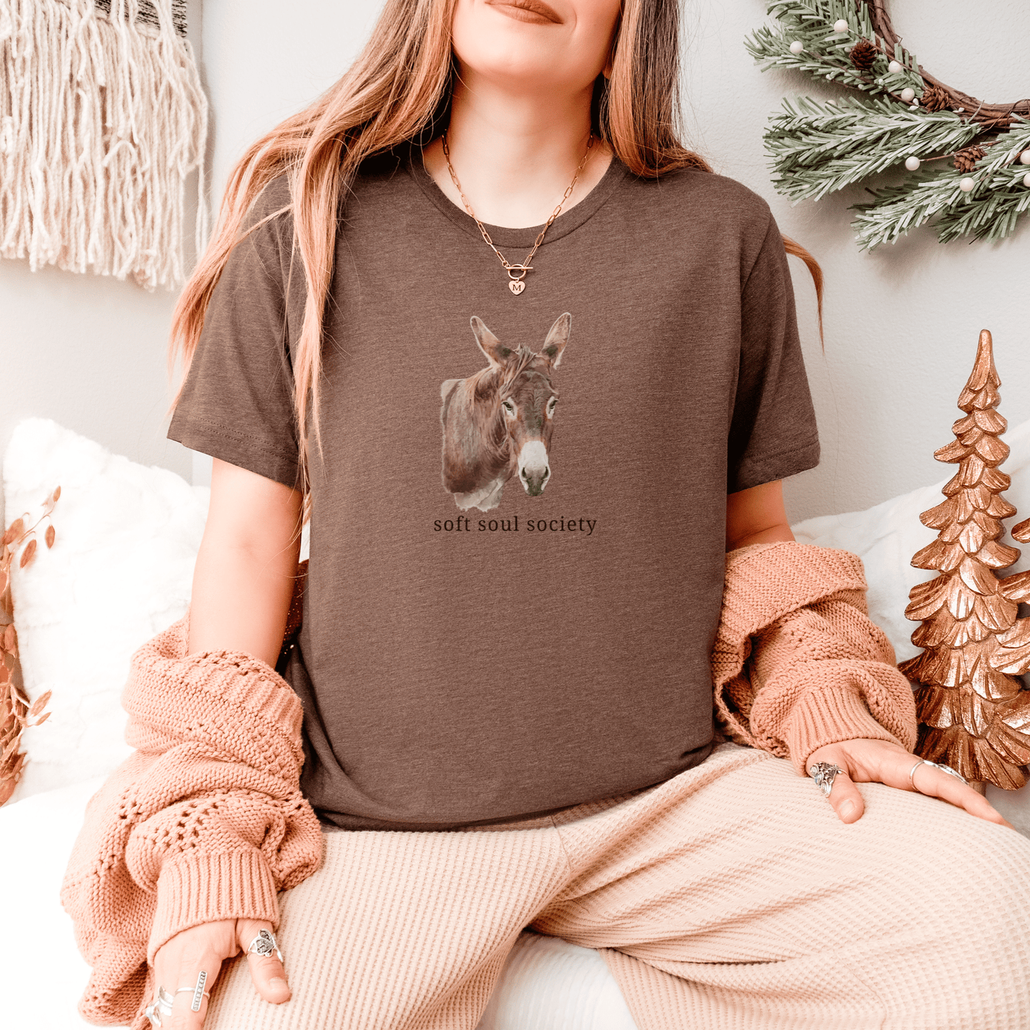 "New" Donkey "Soft Soul Society" Graphic T-Shirt