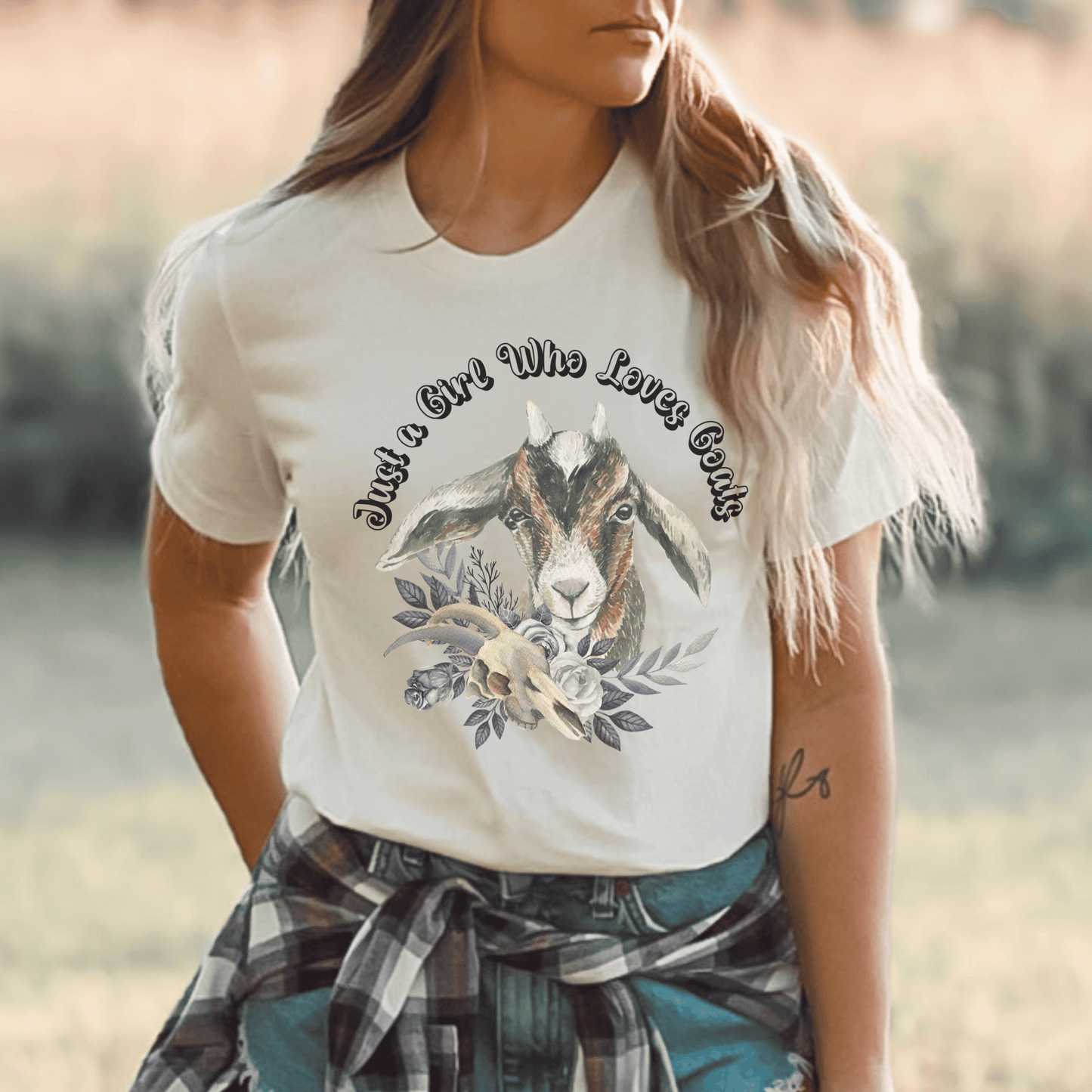 Just a Girl Who Loves Goats Tee