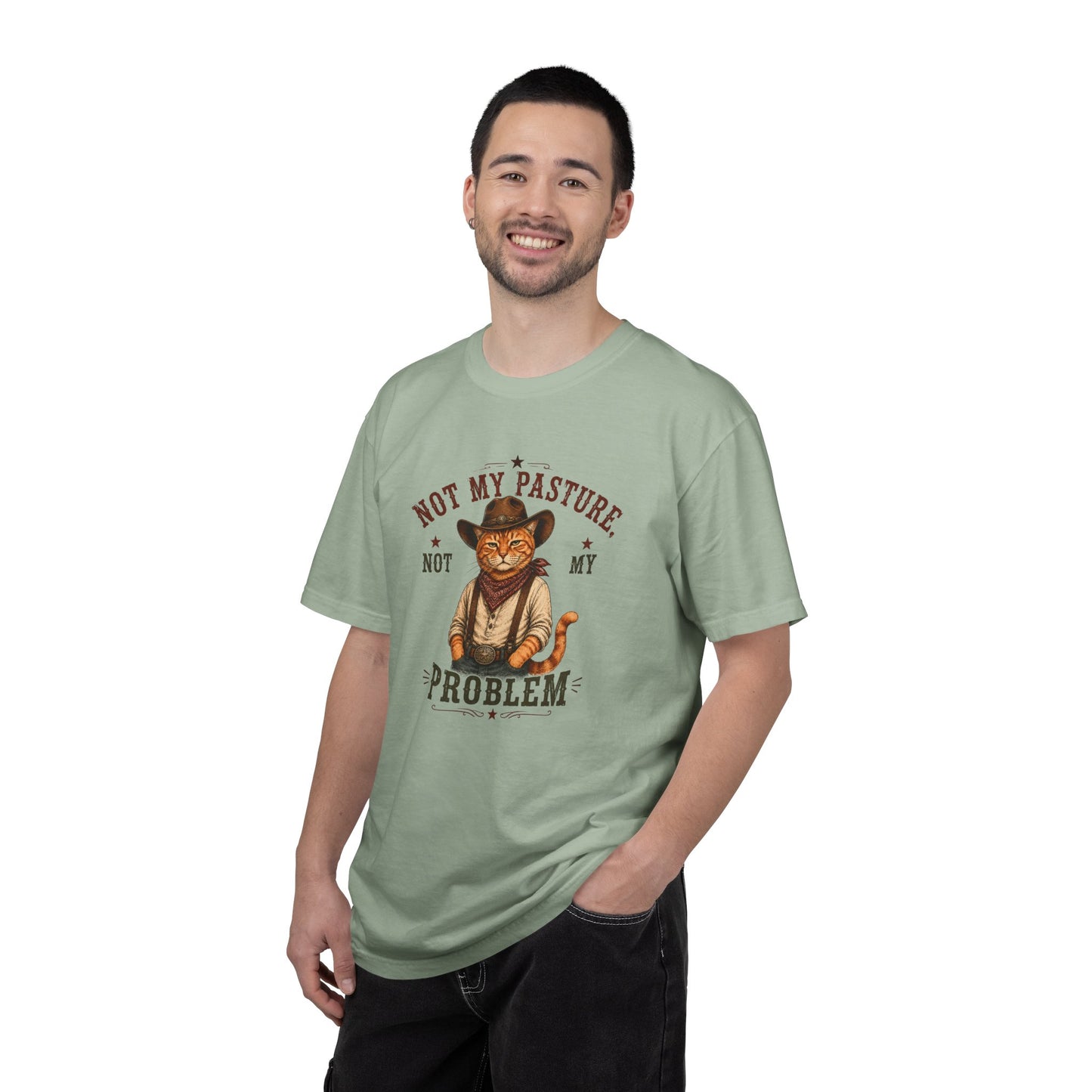 Funny Cowboy Cat Shir Western Tshirt