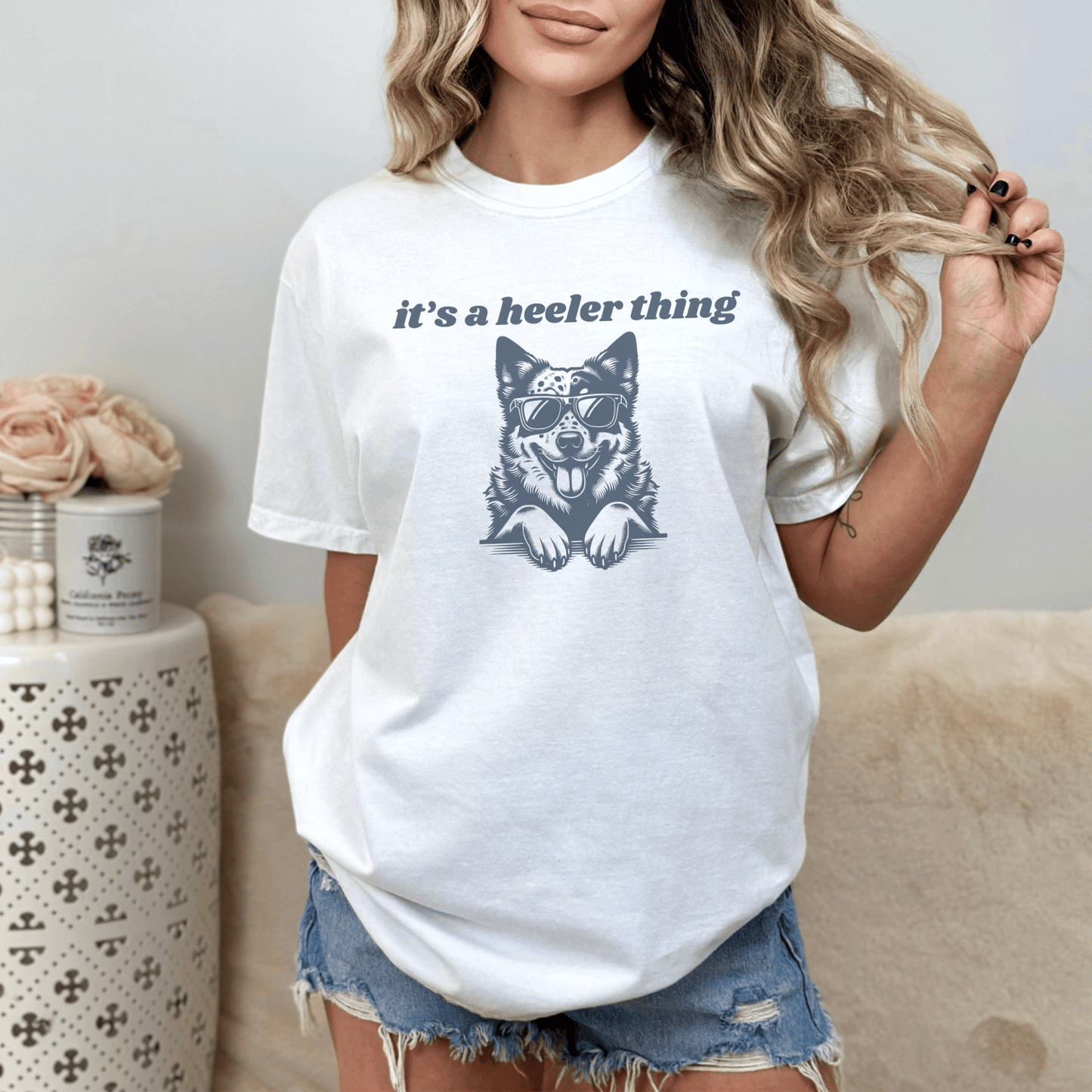 "New " It's A  Heeler Thing T-Shirt for Dog Lovers