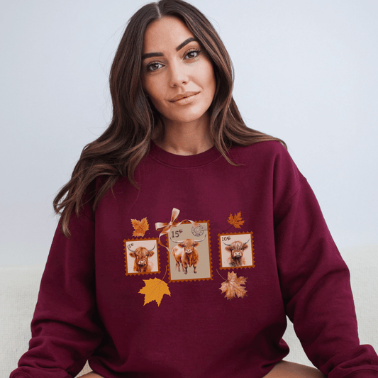 " New " Highland Cow Autumn shirt