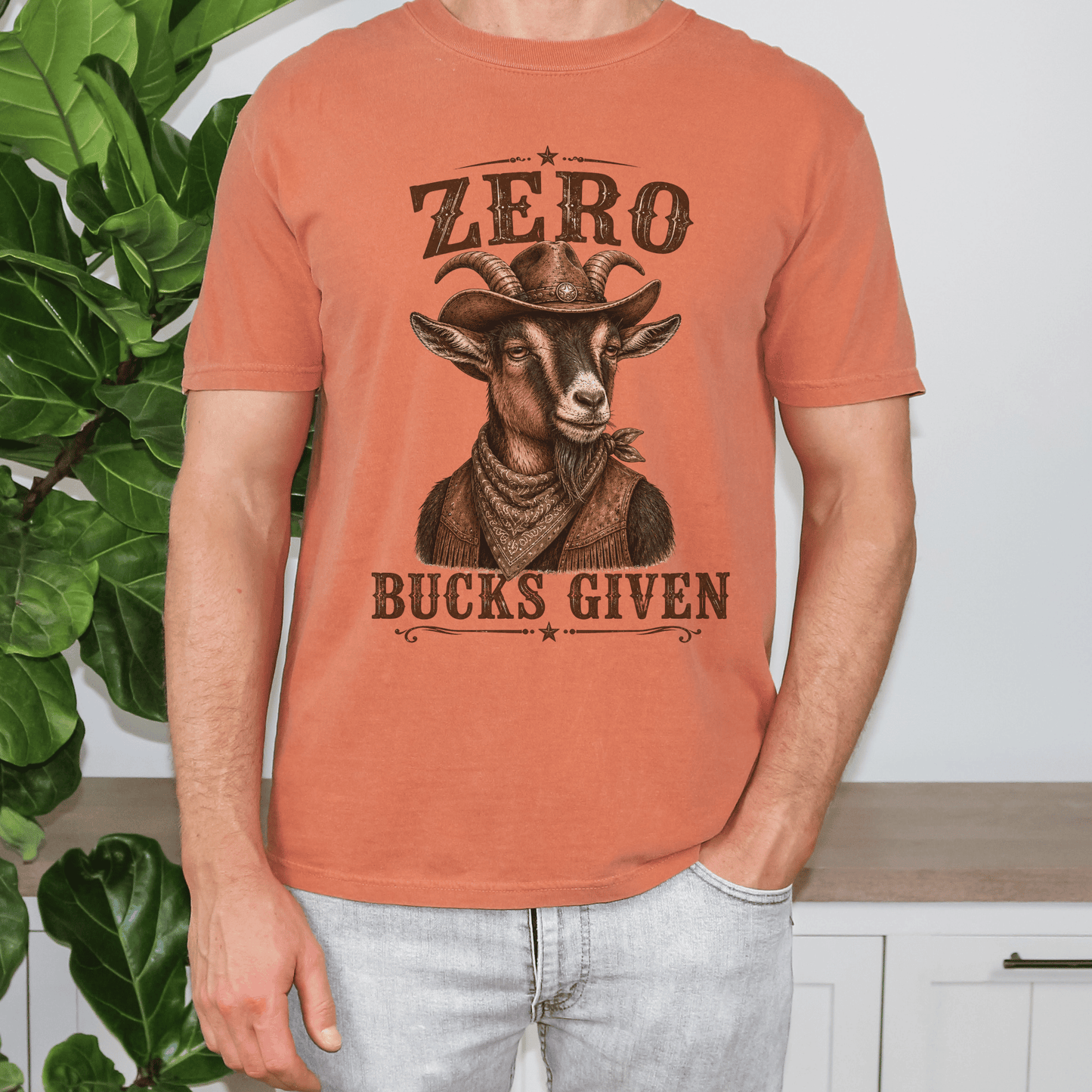 "New" Zero Bucks Given Funny Goat Shirt,