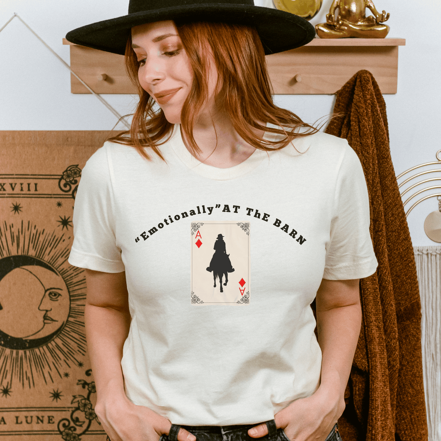 'New" Emotionaly At The Barn Horse Girl Tee