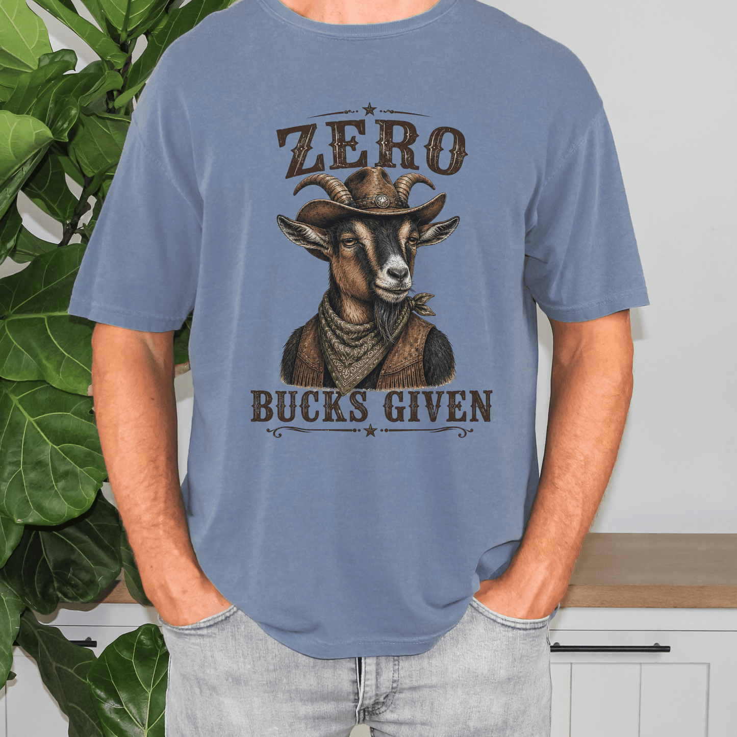 "New" Zero Bucks Given Funny Goat Shirt,