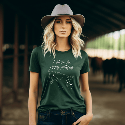 Do you have an Appaloosa horse attitude or know someone who does ? Then this shirt is for you , it makes a great gift for that horse girl.